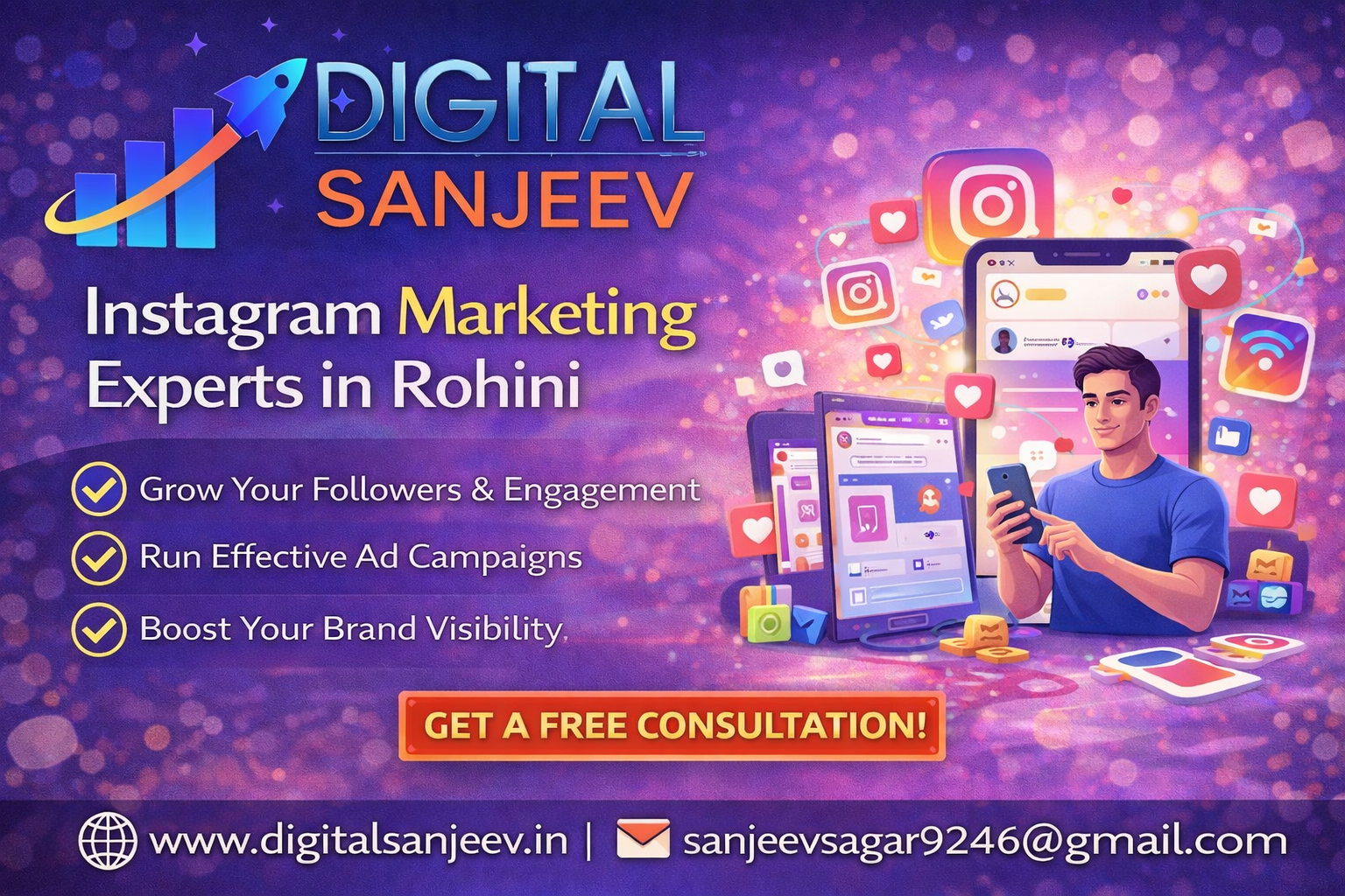Instagram marketing experts in Rohini